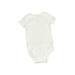 Just One You Made by Carter's Short Sleeve Onesie: Ivory Solid Bottoms - Size 24 Month