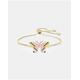 Swarovski Idyllia gold-tone plated bracelet in pink