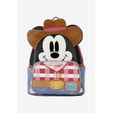 Women's Loungefly X Disney Western Mickey Mouse Mini Backpack by Loungefly in Black