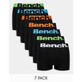 Bench Diego contrast waistband 7 pack trunks in black