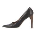 Gucci Shoes | Gucci Authentic Solid Black Genuine Leather Square Toe High Heels Pumps 9 C | Color: Black | Size: 9