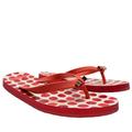 Coach Shoes | Coach Thongs Flip Flops Coral Pink Sandals Flats Rubber Beach Vacation Shoes 7/8 | Color: Orange/Pink | Size: 8