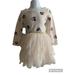 Disney Dresses | Disney Juniors Minnie Mouse Long Sleeve Tuile Dress 2t | Color: Cream/Gold | Size: 2tg