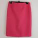 J. Crew Skirts | J. Crew Pink Raspberry Wool No. 2 Pencil Skirt - 4 | Color: Pink | Size: 4