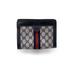 Gucci Bags | Gucci Vintage Blue Monogram Canvas Cosmetic Bag Small Clutch Stripes | Color: Blue | Size: Os