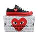 Converse Shoes | Converse X Chuck 70 Ox Comme Des Garcons Cdg Play Mens 7 / Womens 9 New | Color: Black/Red | Size: 9