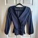 J. Crew Tops | Navy Wrap-Style Blouse - J. Crew - Size 4 | Color: Blue | Size: 4