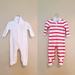 Ralph Lauren One Pieces | Bundle Of 2 Rompers Raulph Lauren & Kyle & Deena Size 9, 6-9 Months | Color: Pink/White | Size: 6-9mb