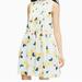 Kate Spade Dresses | Kate Spade Lemon Zest Print Sleeveless Cotton Blend Shift Dress Med | Color: White/Yellow | Size: M