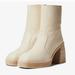 Free People Shoes | Free People Ruby Platform Ankle Boots Bone Size 7.5 | Color: Cream/Tan | Size: 7.5