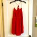 Madewell Dresses | Madewell Silk Halter “Starview” Midi Dress- Size 4 | Color: Orange/Red | Size: 4