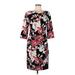 White House Black Market Casual Dress - Sheath: Black Print Dresses - Women's Size 6