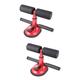 POPETPOP 2 Pcs Floor Mounted Sit up Bar Leg Muscle Training Sit-up Tool Gym Machines for Home Abdominal Exercise Equipment Home Gym Abs Waist and Abdomen Fitness Red Stimulator