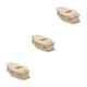 BESTonZON 3pcs Furniture Model Wooden Playset Toys Tiny Furniture Dolls House Wooden Dollhouse Unfinished Wood Coffin Decor Wooden Miniature Coffin Micro Scene Accessories