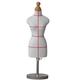 Female Tailors Dummy Dressmakers Fashion Mini Mannequin Dress Form Tailors Dummy Draping Stand Half Scale,Removable And Adjustable Solid Wood Base(Size:1/2)