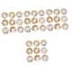 minkissy Calcomanias Para Uñas 36 Boxes Nail Art Accessories Nail Jewelry Charm Decals Gold Glitter Nail Art Decals Nail Studs Nail Accessories Nail Art Supplies White Zinc Alloy Japanese