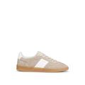 BOSS Mens Brandon Tenn Suede-Leather lace-up Trainers with Branding Size Beige