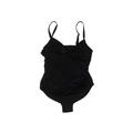 Swimsuits for all One Piece Swimsuit: Black Solid Swimwear - Women's Size 18