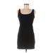 H&M Casual Dress - Bodycon Scoop Neck Sleeveless: Black Print Dresses - Women's Size Medium