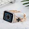 Bracelet en diamant de luxe pour Apple Watch bracelet en acier inoxydable pour femme 38mm 40mm