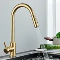 Quyanre Chrome Nickel retirer robinet de cuisine robinet mitigeur poignée unique H/C cuisine eau
