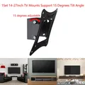 Support mural pour moniteur LCD LED supports TV 14-27 pouces support de cadre TV à écran plat 15