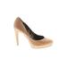 Jessica Simpson Heels: Tan Animal Print Shoes - Women's Size 7 1/2