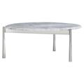 Bernhardt Arris Coffee Table Metal in Gray/White | 15 H x 34.19 W x 36.56 D in | Wayfair 321010