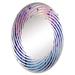 Design Art Surreal Enchantment - Spiral Wall Mirror|Oval, Crystal | 29.5 H x 19.6 W x 0.24 D in | Wayfair MIR122102-O20-30