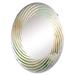 Design Art Elegant Sky Whispers II - Spiral Wall Mirror|Oval, Crystal | 29.5 H x 19.6 W x 0.24 D in | Wayfair MIR119916-O20-30