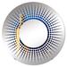 Design Art Meads Mystique - Starburst Decorative Mirror|Round, Crystal | 23.6 H x 23.6 W x 0.24 D in | Wayfair MIR122370-C24