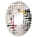 Design Art Asian Art Sumi Blossom III - Maze Decorative Mirror Oval, Crystal | 29.5 H x 19.6 W x 0.24 D in | Wayfair MIR65458-O20-30