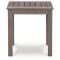 Signature Design by Ashley Hillside Barn Outdoor End Table Plastic/Metal in Brown | 24 H x 22 W x 22 D in | Wayfair P564-702