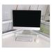 Kantek Clear Single Screen Desktop Mount, Holds up to 40 lbs, Glass | 3.25 H x 19.7 W x 11 D in | Wayfair MS390