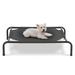 Tucker Murphy Pet™ Portable Elevated Pet Bed Dog Cot Bed Polyester in Gray/Black | 8 H x 35 W x 22 D in | Wayfair 66501032AA2949B2903B8FAC3D61333E