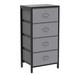 Rebrilliant Holliston 4 - Drawer Dresser Metal in Gray | 31.7 H x 15.7 W x 11.4 D in | Wayfair 72E68F5DF51A45AEBB92C105F646A3BF