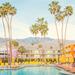 Bay Isle Home™ Poolside In Palm Springs Framed On Paper by Eye Poetry Photography Print Paper in Blue/Green | 12 H x 12 W x 1.25 D in | Wayfair