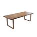 Latitude Run® Temme Pine Solid Wood Dining Table Wood in Brown/Green | 29.5 H x 86.6 W x 35.4 D in | Wayfair C34BA6C888744B7C92A74823F635DCAE