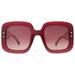 Shaded Square Sunglasses Ch 0010/s 0lhf/3x 52 - Black - Carolina Herrera Sunglasses