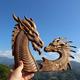 Dragon statue mur déco rresin sculpture dragon suspendus dragons bois norrois décoratif mur sculpture boho