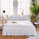 Couvre-lit une pièce de type jupe de lit de couleur unie couvre-lit brossé 1.8 m drap de lit double protège-matelas simmons