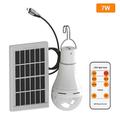 Ampoule solaire rechargeable alimentée à l'énergie solaire ampoules led 9 watts avec télécommande pour panne de courant d'urgence maison camping intérieur panne de courant