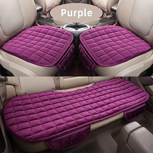 Plaid en peluche épaissir coussin de siège de voiture chaud protecteur de siège de voiture housses de siège avant arrière de voiture pour voiture suv accessoires de voiture de camion