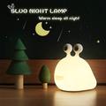 limace veilleuse pépinière visqueux lampe silicone veilleuse pour l'allaitement mignon animal lampe de chevet pour bébé enfants adolescents doux veilleuse avec capteur tactile pour chambre