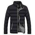 Homme Manteau d'hiver Veste d'Hiver Doudoune Veste matelassée Randonnée Coupe Vent Chaud Hiver Vert Noir Orange noir Bleu noir Gris foncé Doudoune