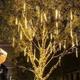 lumières de pluie de pluie de météores led solaires extérieures guirlandes lumineuses lumière de jardin étanche 8 tubes 144 leds pour arbre de jardin décoration colorée éclairage paysager