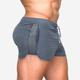 Short de bain 3 pouces pour homme short d'entraînement short de course short décontracté maille creuse cordon de serrage taille élastique couleur unie respirant séchage rapide short sports quotidiens streetwear sportif noir bleu micro-élastique