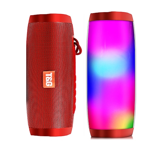 Enceinte sans fil enceinte compatible Bluetooth Microlab enceinte portable puissante haute basses extérieures radio FM avec lumière LED cadeau de la Saint-Valentin