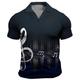 Homme POLO Tee Shirt Golf Imprimés Photos Musique Guitare Remarques Instrument de musique Col V Noir Gris Extérieur Plein Air Manches courtes Imprimer Vêtement Tenue Sportif Mode Vêtement de rue