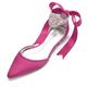 Femme Chaussures de mariage Chaussures habillées Grandes Tailles Chaussures blanches Mariage Soirée Couleur Pleine Appartements de mariage Chaussures de mariée Chaussures de demoiselle d'honneur Eté